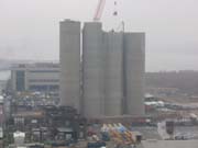 Taking Down the Norval Cement Silos, Hunters Point, Long Island City, Queens, 2003-2004
