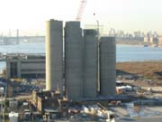 Taking Down the Norval Cement Silos, Hunters Point, Long Island City, Queens, 2003-2004