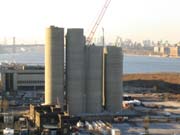 Taking Down the Norval Cement Silos, Hunters Point, Long Island City, Queens, 2003-2004