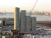 Taking Down the Norval Cement Silos, Hunters Point, Long Island City, Queens, 2003-2004