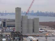 Taking Down the Norval Cement Silos, Hunters Point, Long Island City, Queens, 2003-2004