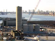Taking Down the Norval Cement Silos, Hunters Point, Long Island City, Queens, 2003-2004