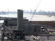Taking Down the Norval Cement Silos, Hunters Point, Long Island City, Queens, 2003-2004