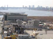 Taking Down the Norval Cement Silos, Hunters Point, Long Island City, Queens, 2003-2004