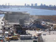 Taking Down the Norval Cement Silos, Hunters Point, Long Island City, Queens, 2003-2004