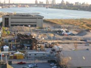 Taking Down the Norval Cement Silos, Hunters Point, Long Island City, Queens, 2003-2004