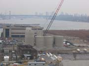 Taking Down the Norval Cement Silos, Hunters Point, Long Island City, Queens, 2003-2004