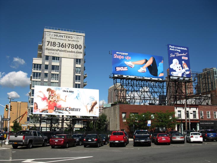 Billboards, Vernon Boulevard Near Queens-Midtown Tunnel, Hunters Point, Long Island City, Queens, August 27, 2010