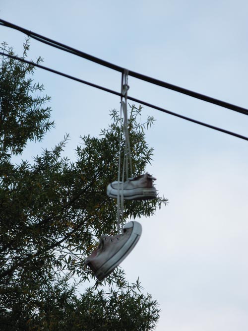 Sneakers Hanging From Wires, 49th Avenue, Hunters Point, Long Island City, Queens, October 29, 2008