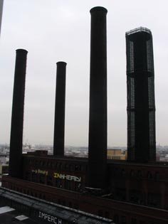 Schwartz Chemical Company Building Smokestacks, April 1, 2005