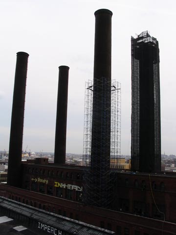 Schwartz Chemical Company Building Smokestacks, April 7, 2005