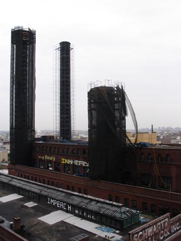 Schwartz Chemical Company Building Smokestacks, May 6, 2005