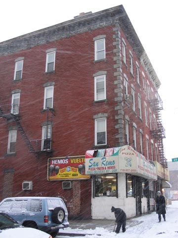 49th Avenue and Vernon Boulevard, NW Corner, Hunters Point, Long Island City, Queens, March 16, 2004