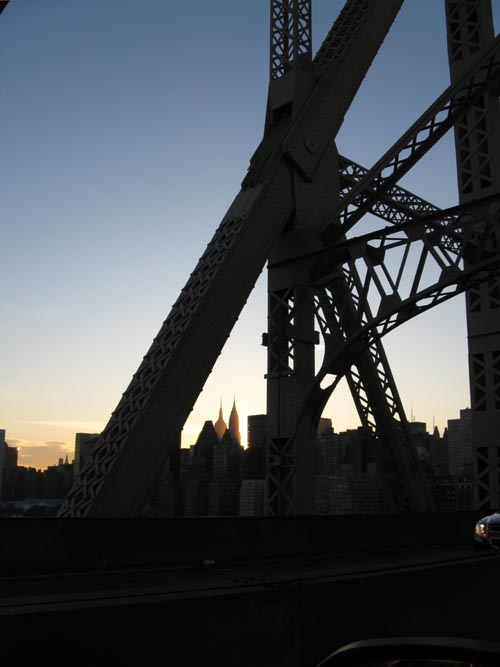 Midtown Manhattan While Driving Across The Queensboro Bridge From Queens To Manhattan, October 22, 2009
