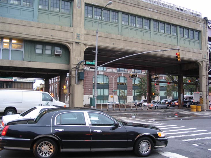 Looking North Across Queens Plaza South at 27th Street, Long Island City, Queens, October 22, 2005