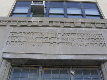 Board of Education Bureau of Supplies, Vernon Boulevard, Long Island City, Queens