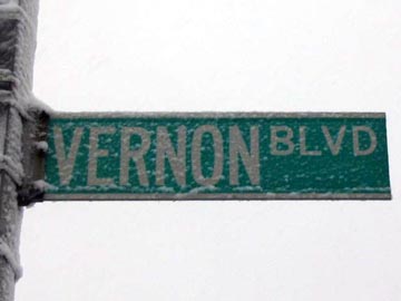 Vernon Boulevard Street Sign, Hunters Point, Queens