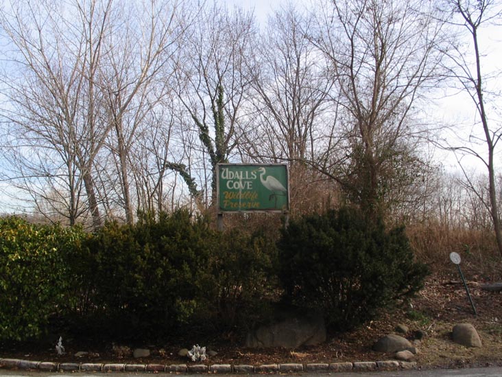 Udalls Cove Wildlife Preserve Sign, Udalls Park Preserve, Queens