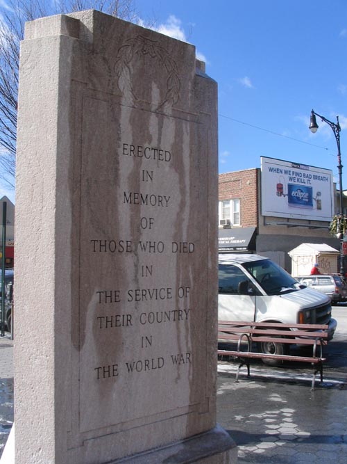 War Memorial, Garlinger Triangle, Maspeth, Queens