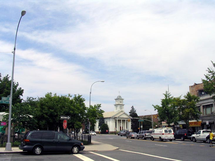 Looking North Up Springfield Boulevard From Queens Village Veterans Plaza, Queens Village, Queens
