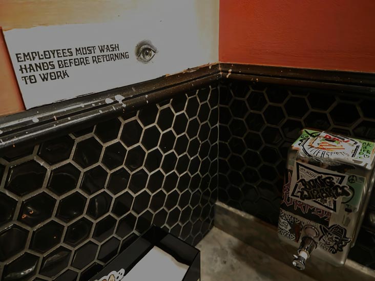 Employees Must Wash Hands, TV Eye, 1647 Weirfield Street, Ridgewood, Queens, September 27, 2025