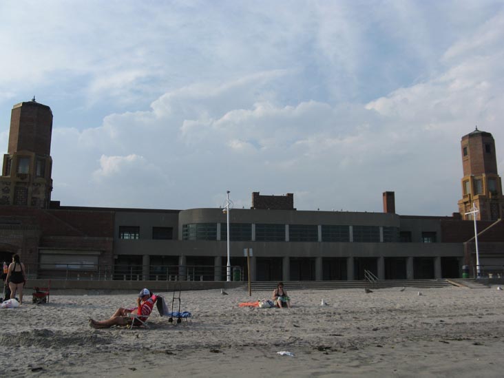 Bathhouse From Beach, Jacob Riis Park, The Rockaways, Queens, August 19, 2009
