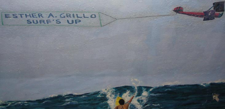 Esther A. Grillo's "Surf's Up" Bus Shelter Mural, The Rockaways, Queens