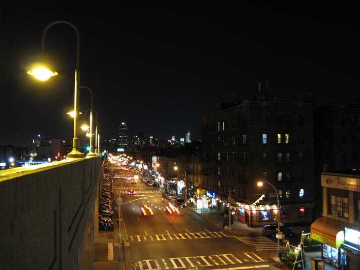Looking West Down Queens Boulevard From 45th Street, 46th Street Station, Sunnyside, Queens