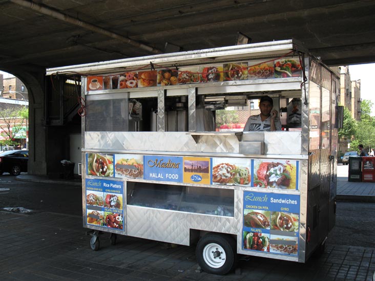 Madina Halal Food Cart, 46th Street Station, Sunnyside, Queens, May 31, 2010
