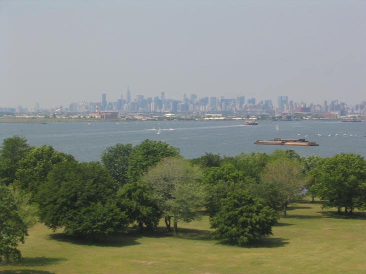 Manhattan Skyline and Ferry Point Park From The Bronx-Whitestone Bridge