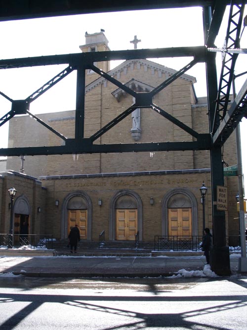 St. Sebastian Roman Catholic Church, 58th Street and Roosevelt Avenue, SE Corner, Sergeant Carl R. Sohncke Square, Woodside, Queens, March 3, 2006