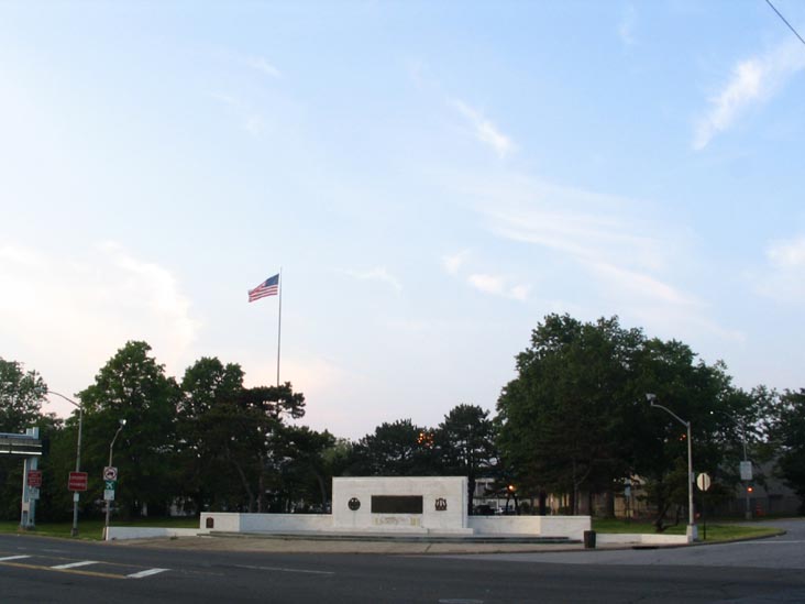 Verrazano-Narrows Bridge Memorial, Lily Pond Avenue and Major Avenue, NE Corner, Arrochar, Staten Island