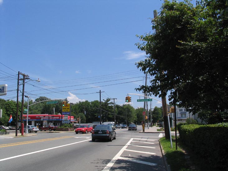 Looking East Down Victory Boulevard From The Blazed Trail and Willow Brook Trail Marker, Willowbrook Road and Victory Boulevard, Willowbrook, Staten Island