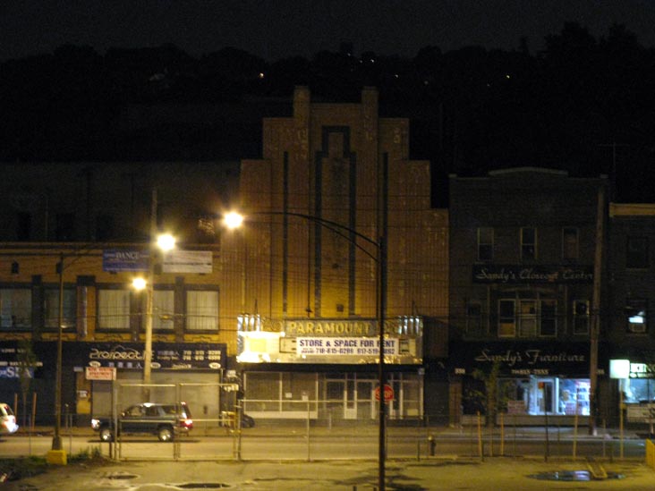 Paramount Theatre From Stapleton Staten Island Railway Station, 560 Bay Street, Stapleton, Staten Island, June 8, 2008, 12:41 a.m.