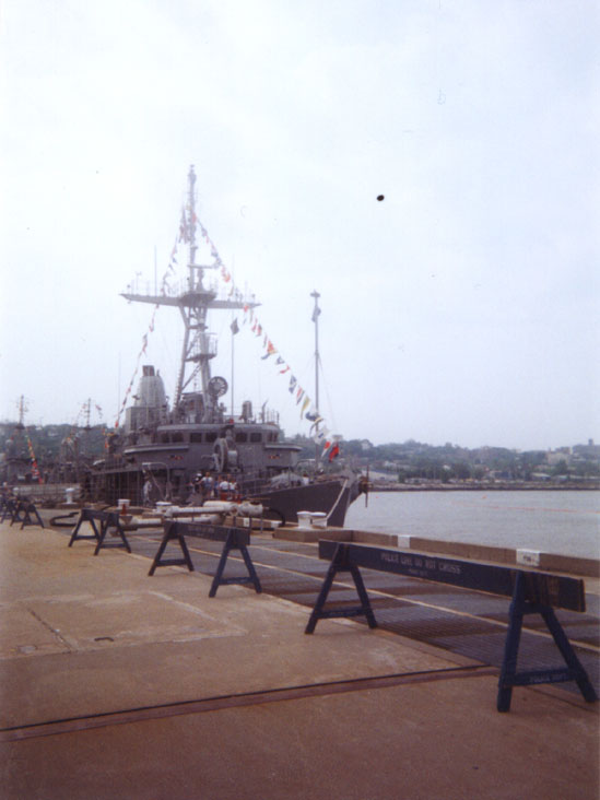 Minesweeper, Fleet Week 2002 at Stapleton Pier, Memorial Day 2002, Stapleton, Staten Island