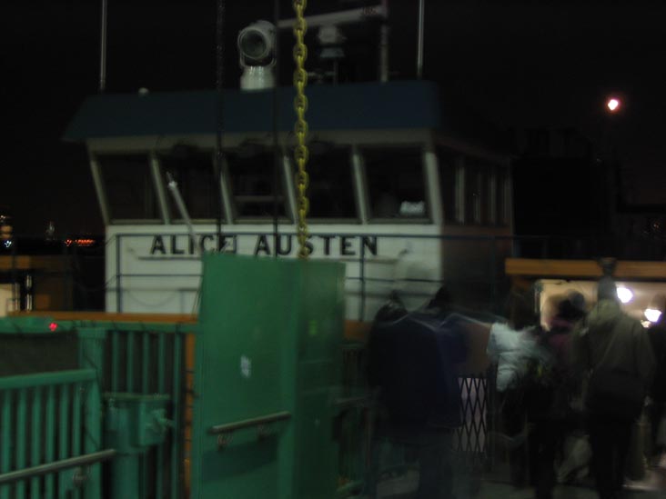Boarding the Alice Austen Returning to Manhattan, Staten Island Ferry, St. George Terminal, Staten Island