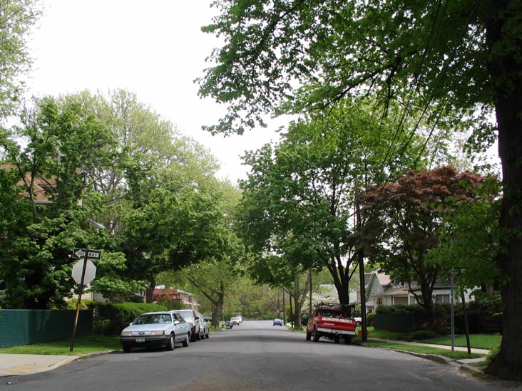 Looking East Down Amelia Court From Bard Avenue, Across From Walker Park, Livingston, Staten Island