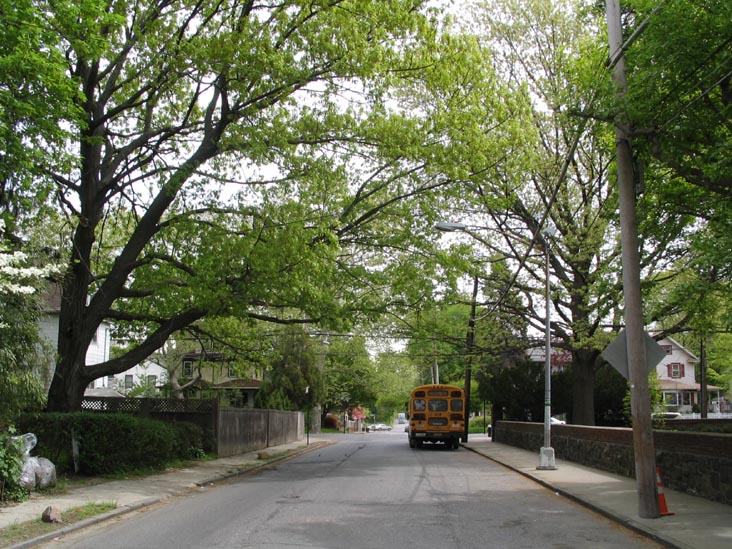 Looking East Down Delafield Place Next To Walker Park, Livingston, Staten Island