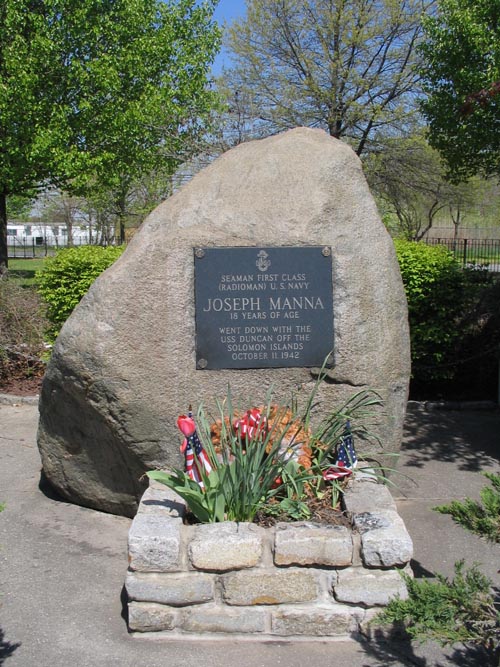 Joseph Manna Memorial, Joseph Manna Park, Staten Island