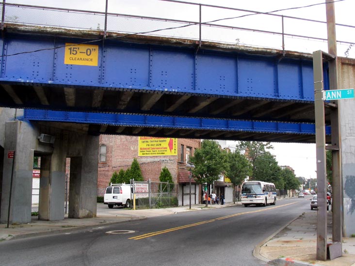 Staten Island Rapid Transit North Shore Line, Port Richmond Avenue at Ann Street, Port Richmond, Staten Island