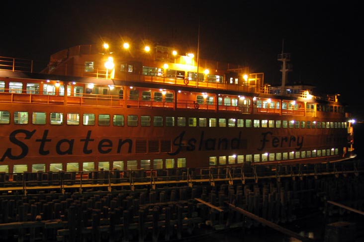 Ferry in Slip, St. George Ferry Terminal, St. George, Staten Island, August 1, 2007