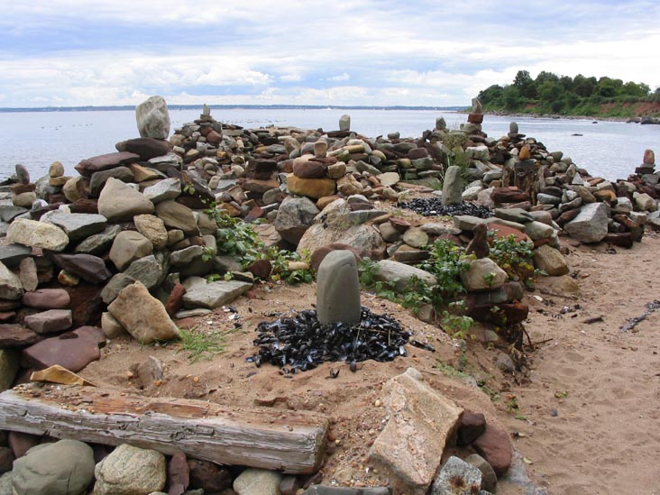 Rock Sculpture along the Shorefront, Mount Loretto Unique Area, Staten Island
