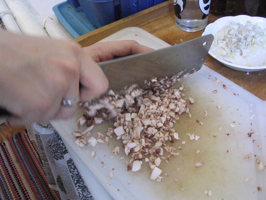 Duxelles: Chopping the Mushrooms