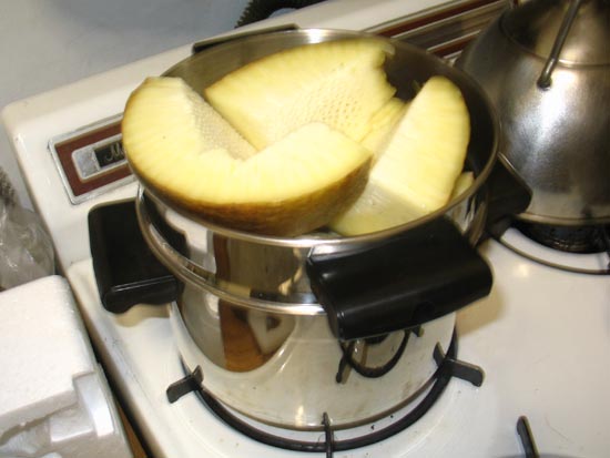 Steaming Breadfruit