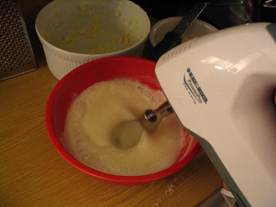 Preparing Cheese Soufflé