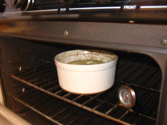Preparing Cheese Soufflé