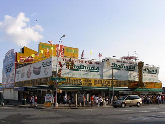Nathan's Famous Hot Dogs, 1310 Surf Avenue, Coney Island, Brooklyn