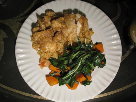 African-Spiced Fish Dish For Grüner Veltliner Tasting: September 1, 2010