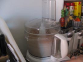 Thanksgiving Muffins: Mixing Ingredients In Cuisinart