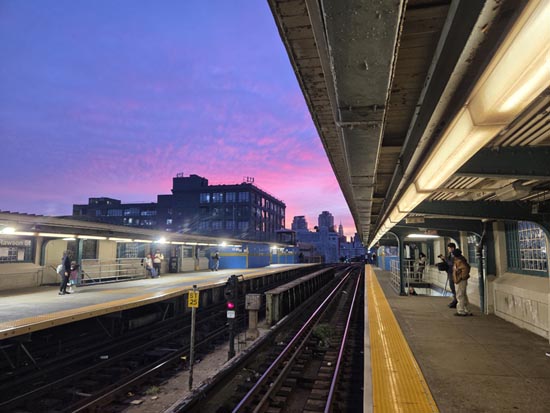 33rd Street-Rawson Street 7 Train Station, Long Island City, Queens, September 24, 2026, 7:03 p.m.